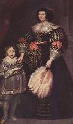 Anthony Van Dyck, Portrat der Charlotte Butkens, Herrin von Anoy, mit ihrem Sohn